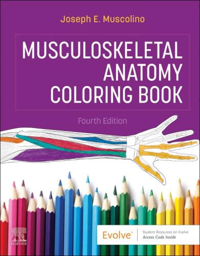 9780323878166 Musculoskeletal Anatomy Coloring Book