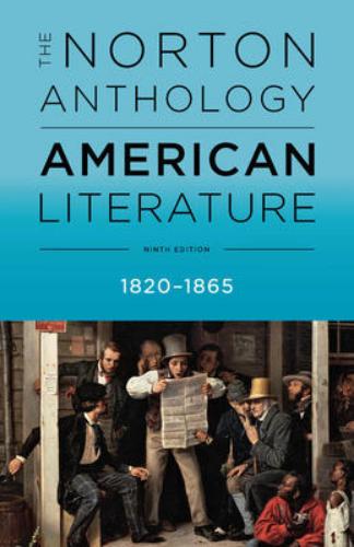 9780393264470 Norton Anthology Of American Literature: 1820-1865 Vol B