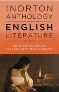 9780393603033 Norton Anthology Of English Literature: The 16th Century...