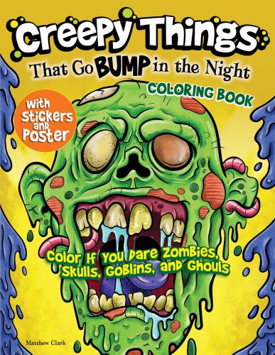 9781497206533 Creepy Things That Go Bump In The Night Coloring Book...