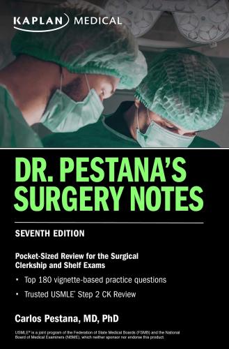 9781506281254 Dr. Pestana's Surgery Notes: Pocket-Sized Review For The...