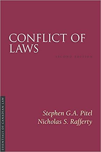 9781552214367 Conflict Of Laws