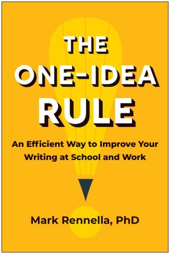 9781637743980 One-Idea Rule: An Efficient Way To Improve Your Writing...