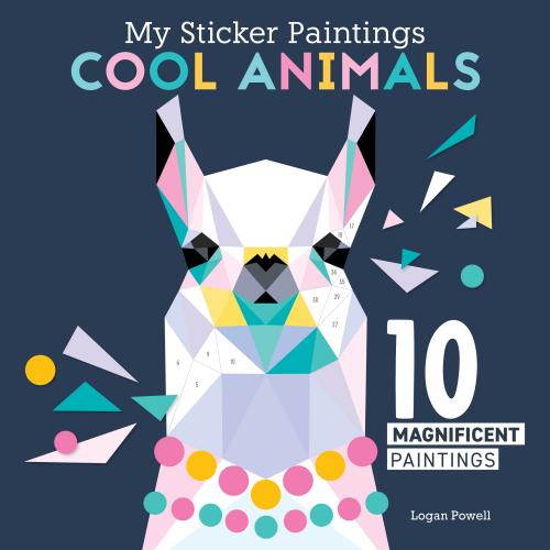 9781641243278 My Sticker Paintings: Cool Animals