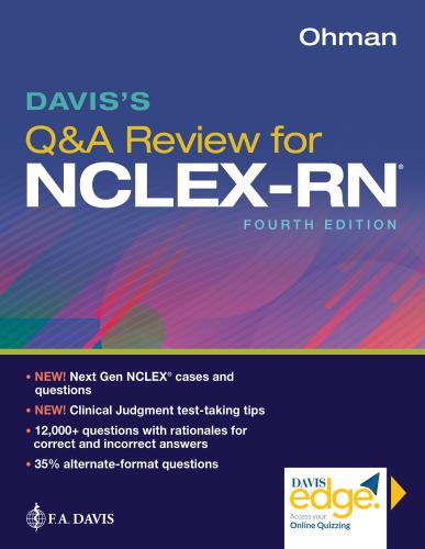 9781719644730 Davis's Q&A For Nclex-Rn