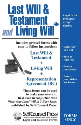9781770403505 Last Will & Testament & Living Will (Paper Forms): Write...