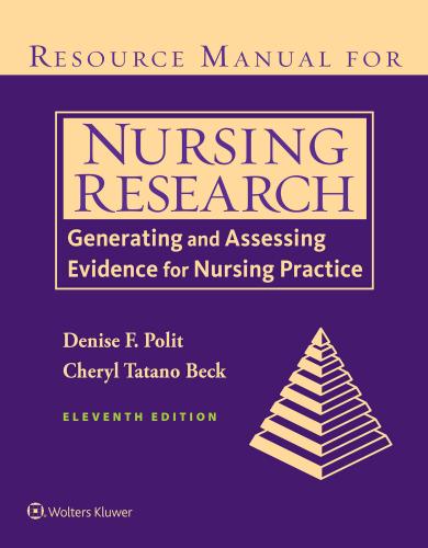 9781975112264 Resource Manual For Nursing Research: Generating...