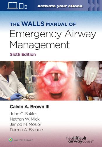 9781975190682 Walls Manual Of Emergency Airway Management