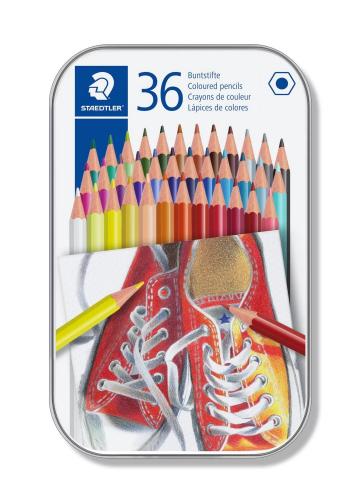 03190195239 Staedtler Coloured Pencils 36 With Tin