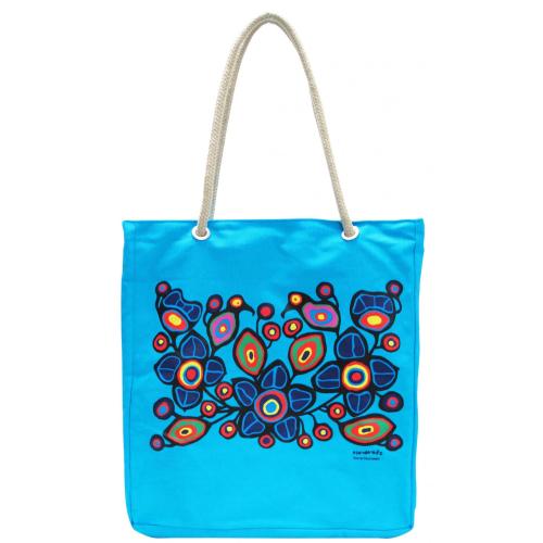 06483708549 Tote Bag, Flowers And Birds