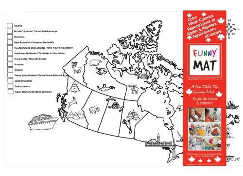 067897005730 Funny Mat Colouring Mat, Canada*