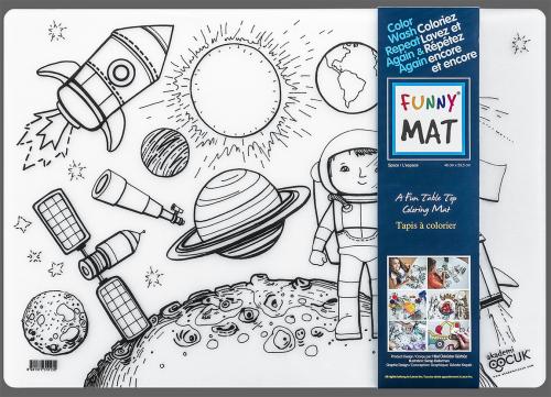 067897020320 Funny Mat Colouring Mat, Space*