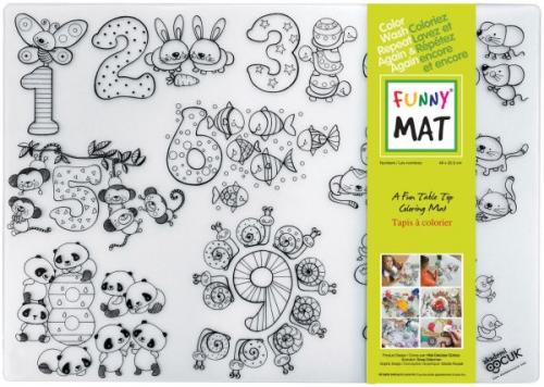 067897020382 Funny Mat Colouring Mat, Numbers*