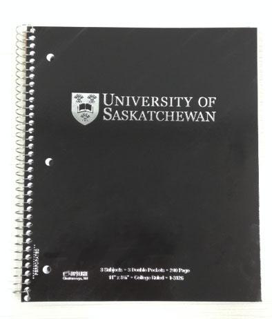 075755013636 Notebook 3 Subjects 240 Pages - Black