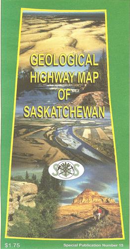 40000146490 Geological Highway Map Of Saskatchewan Folded Pub #15