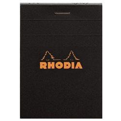 40000207829 Note Pad Bloc Rhodia Lined 4x6 Black