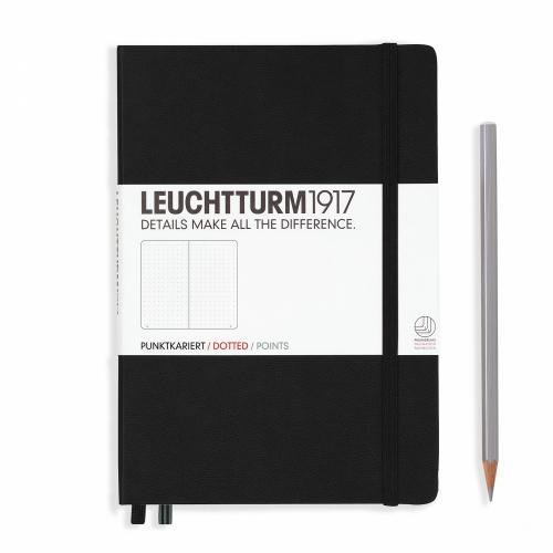 40000220592 Leuchtturm, Dotted Medium Hardcover Black