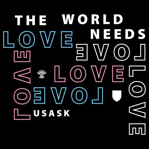 40000229029 Sticker, Trans, The World Needs Love*