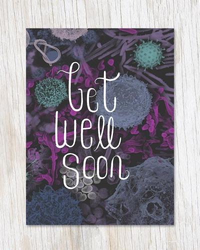 40000230987 Infectious Disease: Get Well Soon Card