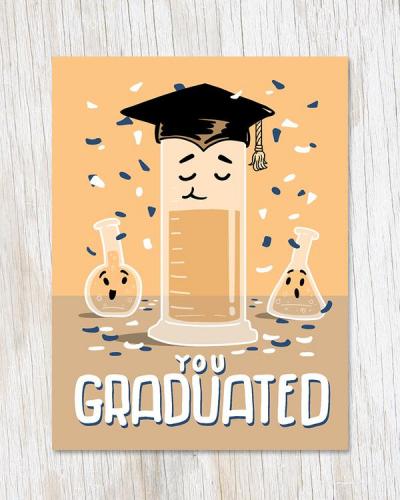 40000230988 You Graduated! (Grad Cylinder) Card
