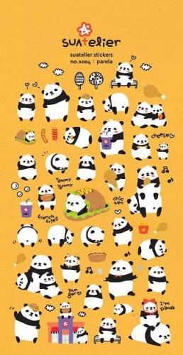 40000232601 Stickers, Panda Puffy