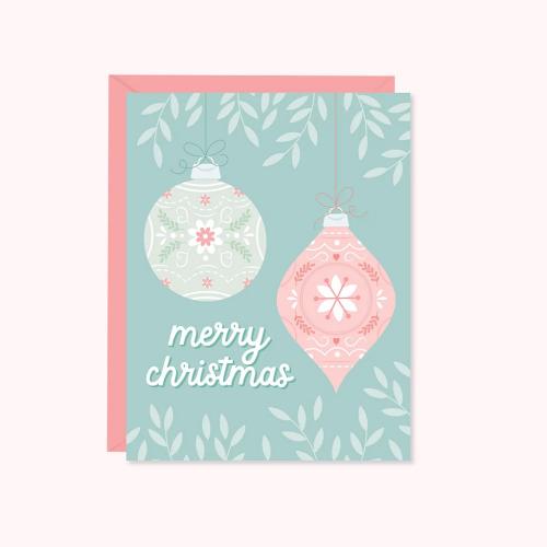 40000237191 Card, Merry Christmas Ornament