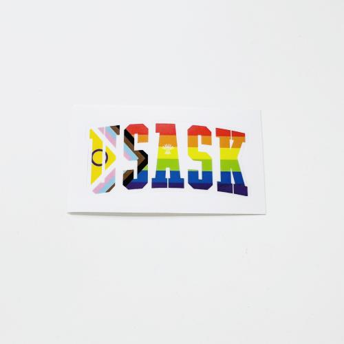 40000241627 Sticker, Usask Pride 2.95" X 1.41 "