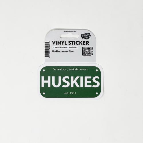 40000247969 Sticker, Huskies License Plate