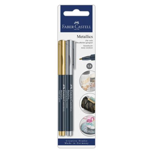 4005401607960 Metallics Blistercard With 2 Pens: Gold, Silver