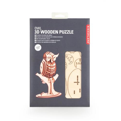 612615087620 Puzzle, Wooden 3d Owl