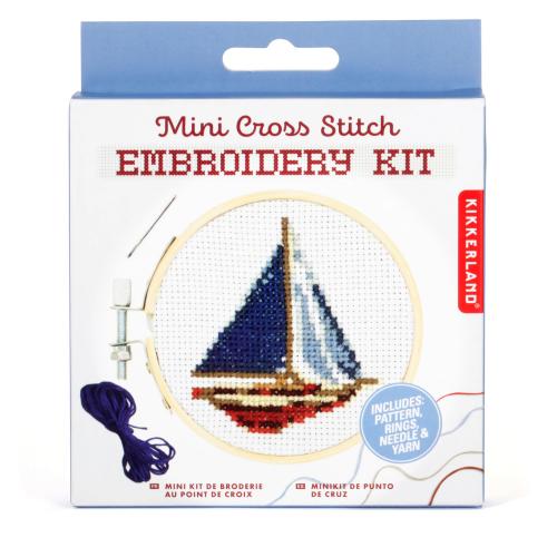 612615117327 Mini Cross Stitch, Sailboat