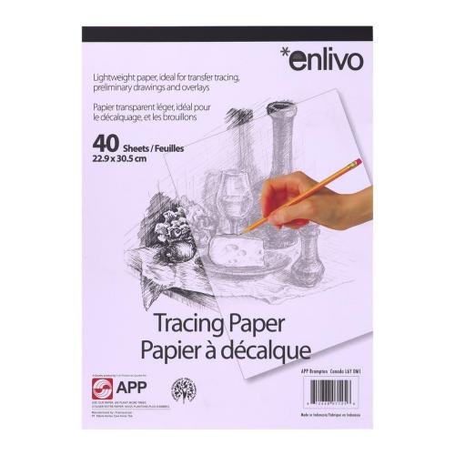 612668071256 Tracing Paper, 9"X12", 40 Sheets