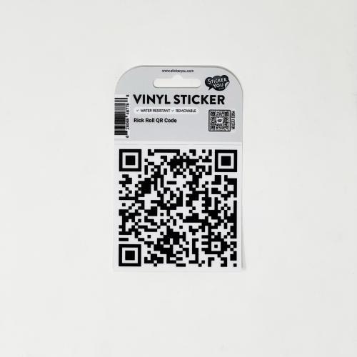 62806848778 Sticker, Rick Roll With Qr Code
