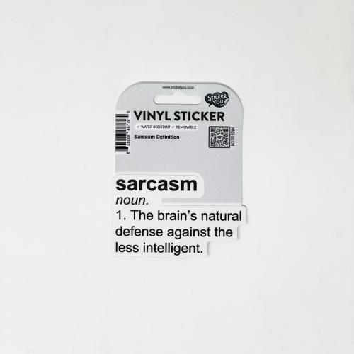 62806848779 Sticker, Sarcasm Definition
