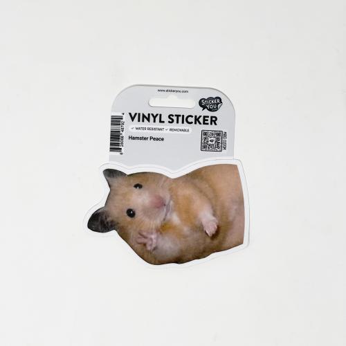62806848792 Sticker, Hamster Peace