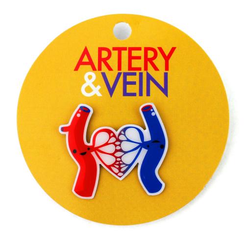 643129889950 Guts, Artery And Vein Lapel Pin