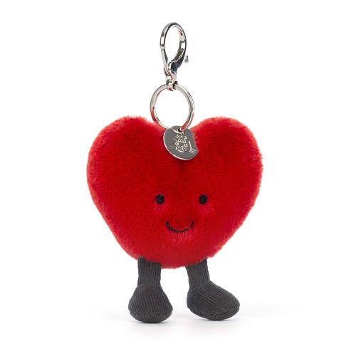670983150124 Jellycat, Heart Bag Charm
