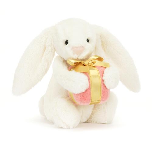 670983153453 Jellycat Bashful Bunny With Present Little
