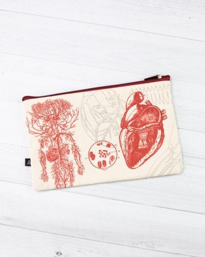 682384959763 Zipper Case, Anatomical Heart