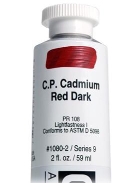 73879710802 Golden 2oz Acrylic Paint Cadmium Red Dark*
