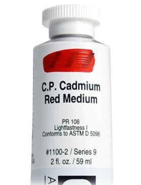 73879711002 Golden 2oz Acrylic Paint Cadmium Red Medium