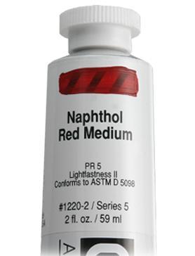 73879712202 Golden 2oz Acrylic Paint Naphthol Red Medium