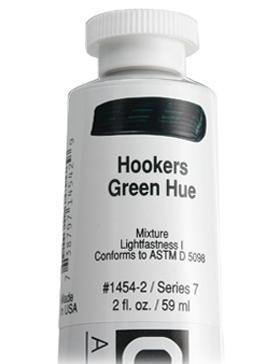 73879714542 Golden 2oz Acrylic Paint Hist. Hookers Green Hue*