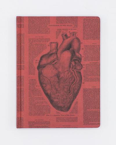 742042868483 Hardcover Notebook, Anatomical Heart