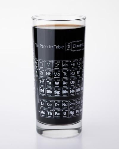 742042873869 Drinking Glass, Periodic Table
