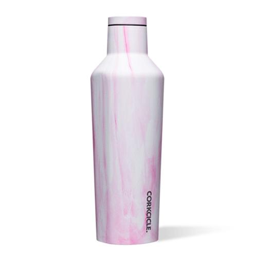810005615075 Corkcicle Canteen Pink Marble 16oz