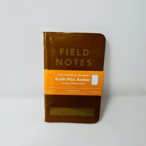 850032279154 Field Notes - Kraft Plus Amber Dot-Graph 3 Pack