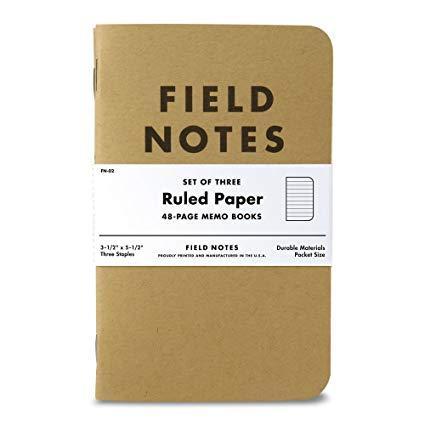 85849300301 Field Notes - Original Kraft 3-pack Ruled