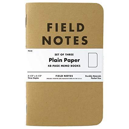 85849300302 Field Notes - Original Kraft 3 Pack, Plain