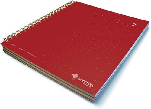 892515002477 Three Subject Notebook Red #2*